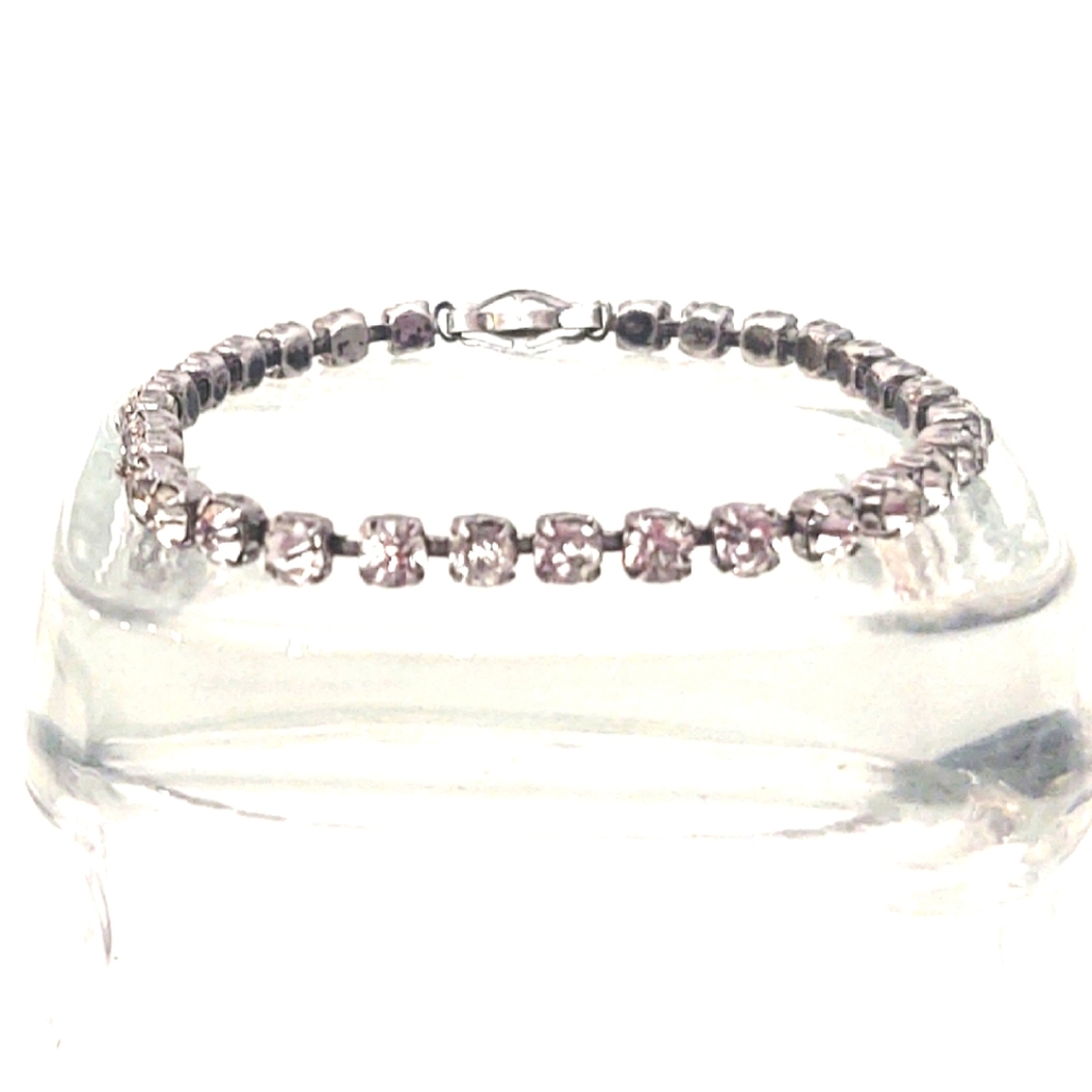 Vintage Sterling Silver Tennis Bracelet